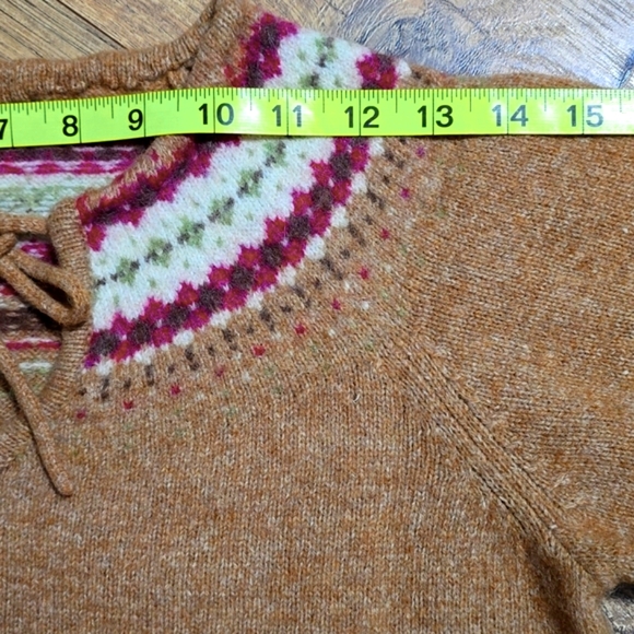 Mossimo Supply Co Brown Nordic Print Sweater Dress Winter Women - Picture 9 of 12